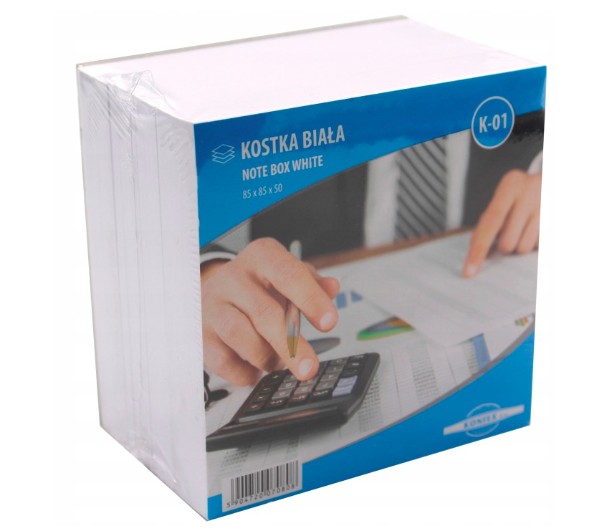 Kostka biała nieklejona 85x85x50 Konfex